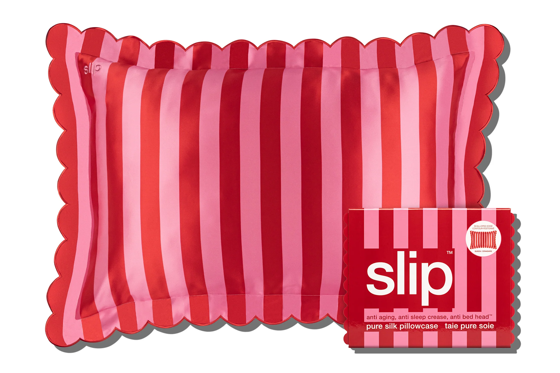 Sunshade Queen Zippered Pillowcase with Scalloped Edge