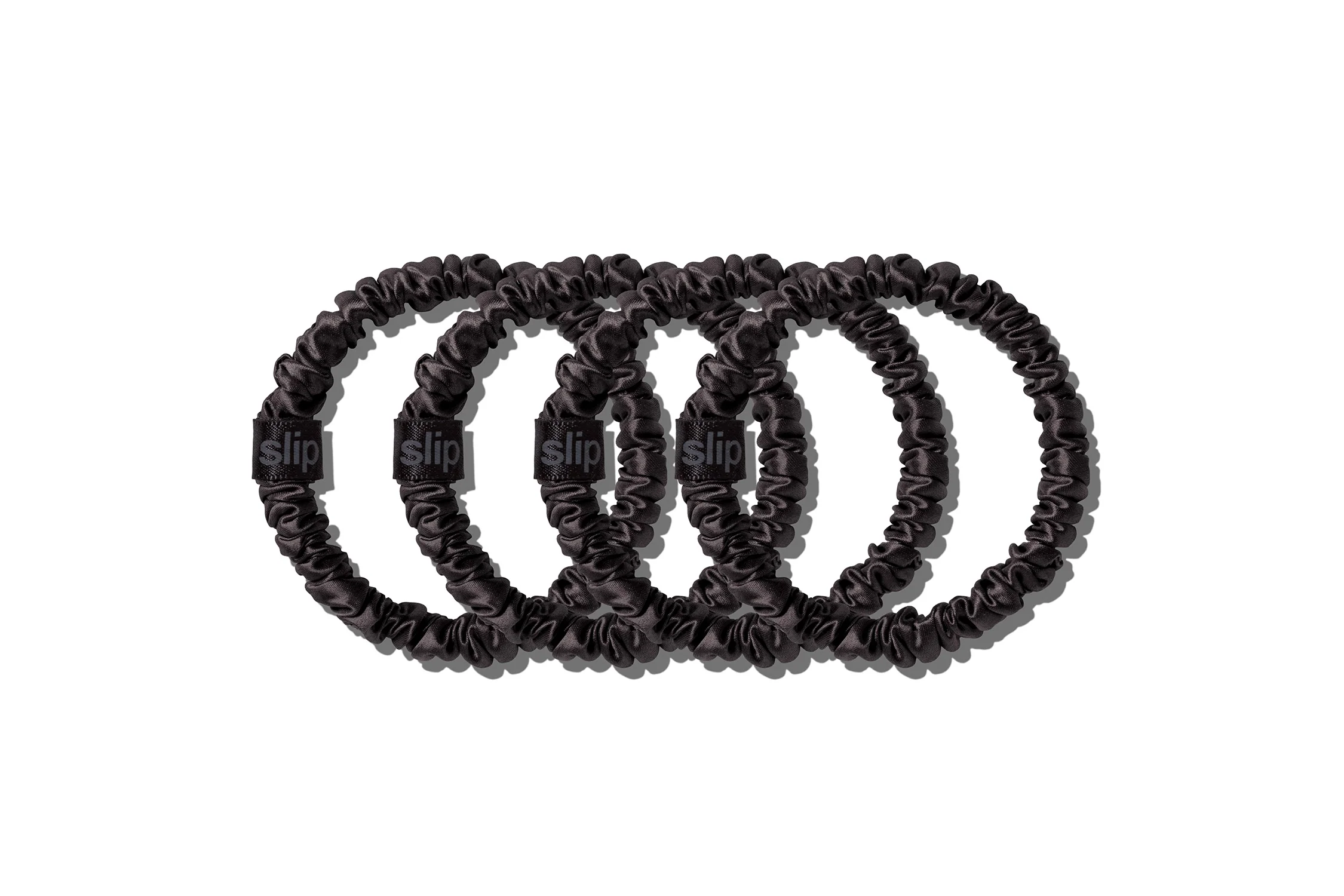 Back to Basics Black Skinny Scrunchies