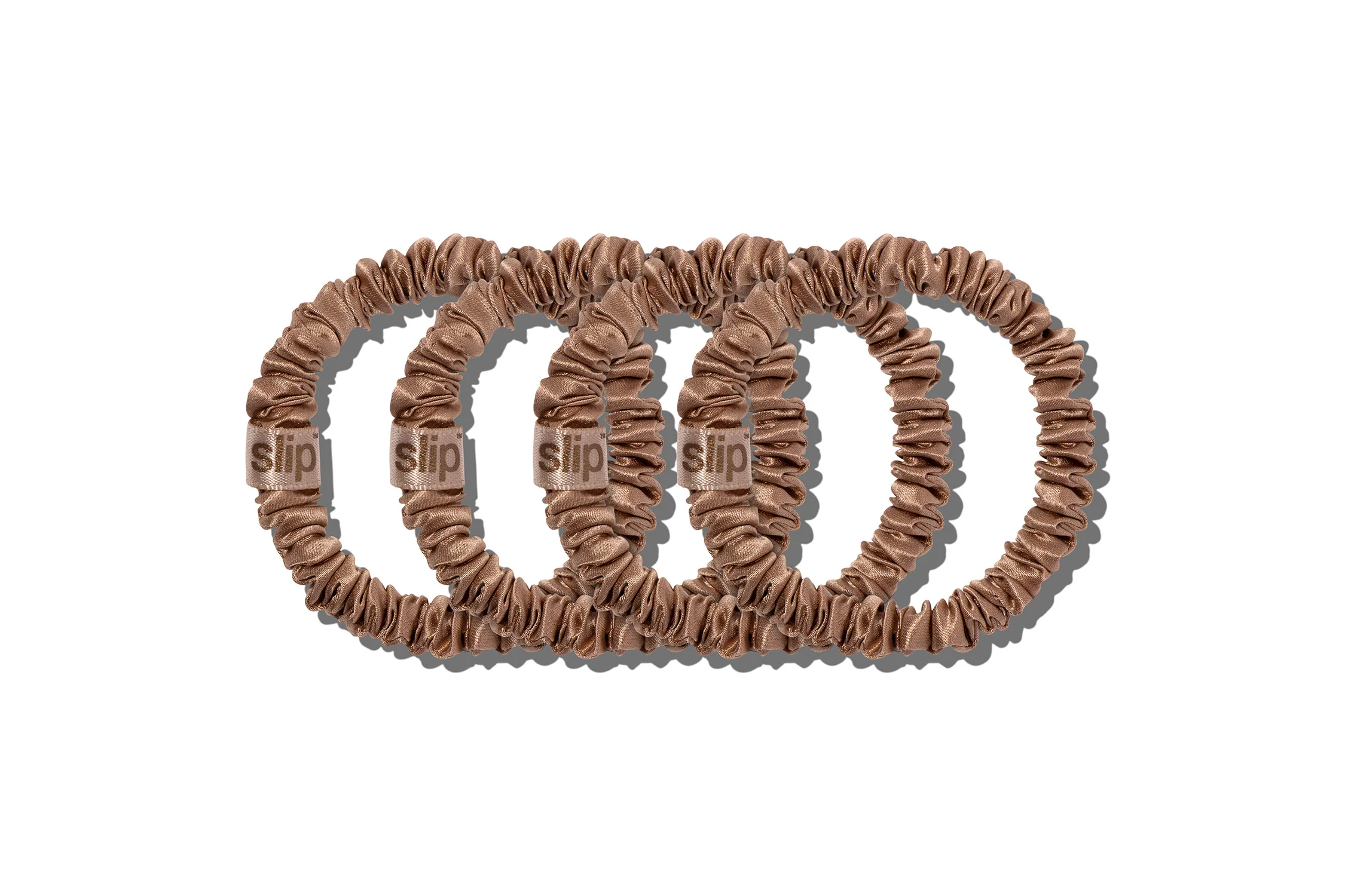 Back to Basics Light Brown Skinny Scrunchies