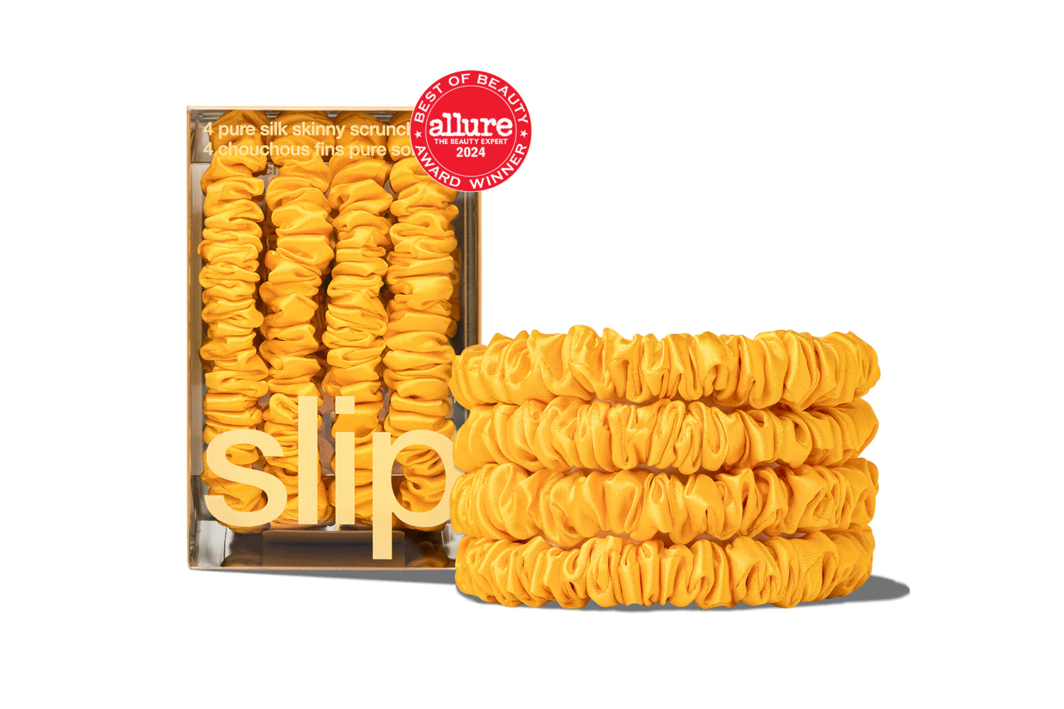 Back to School Golden Skinny Scrunchies
