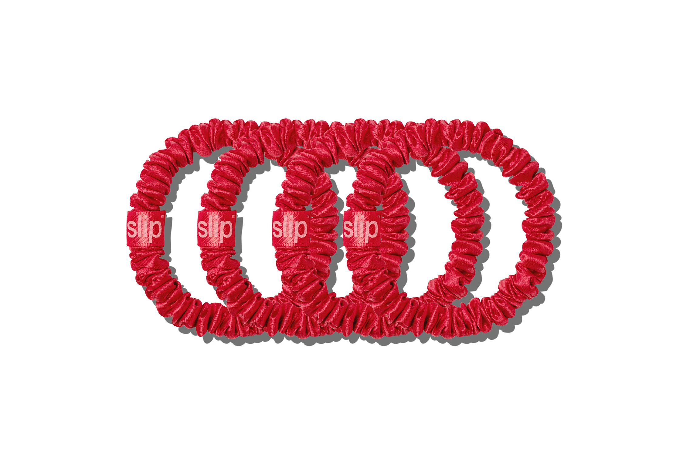 Back to School Red Skinny Scrunchies