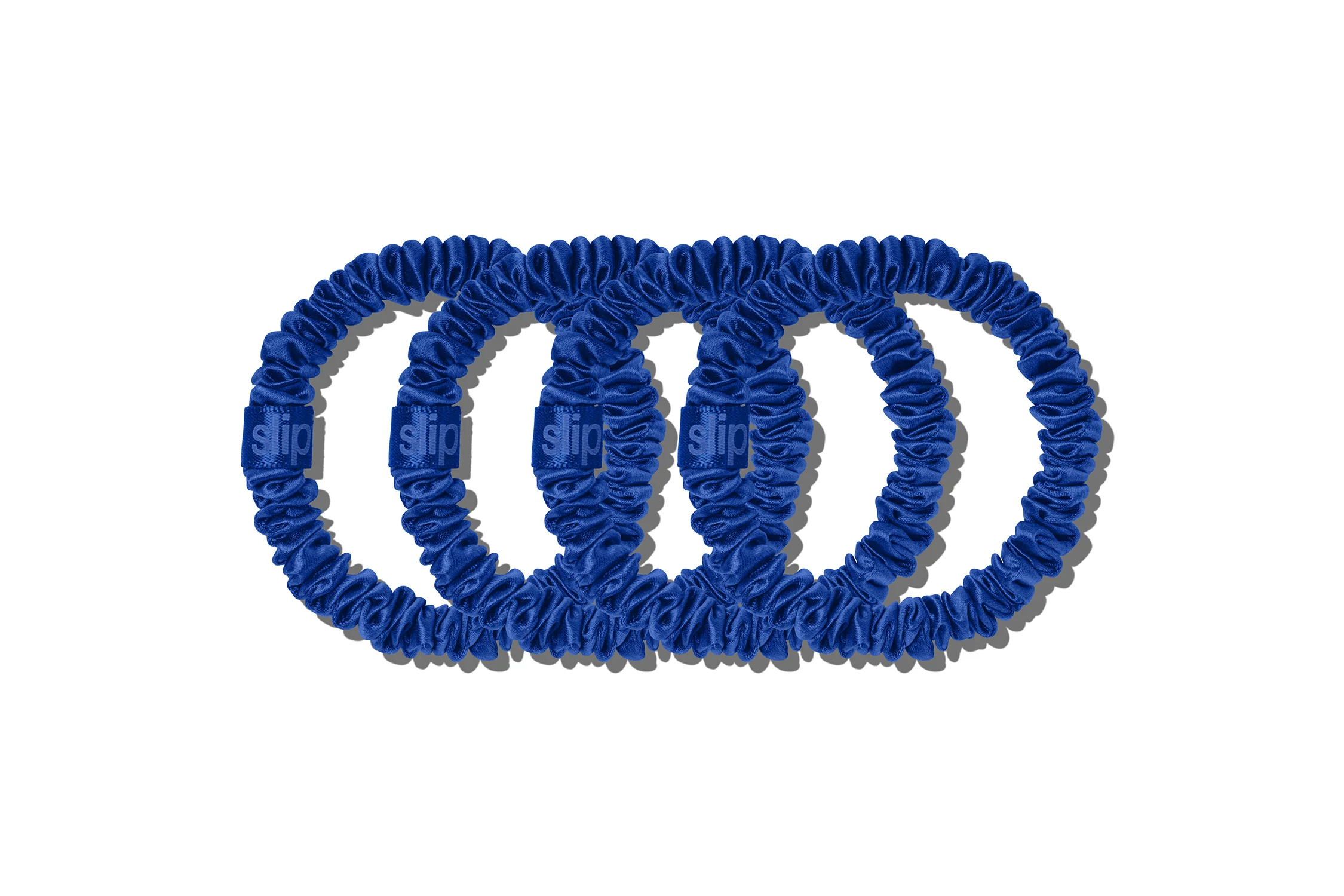 Back to School Royal Blue Skinny Scrunchies